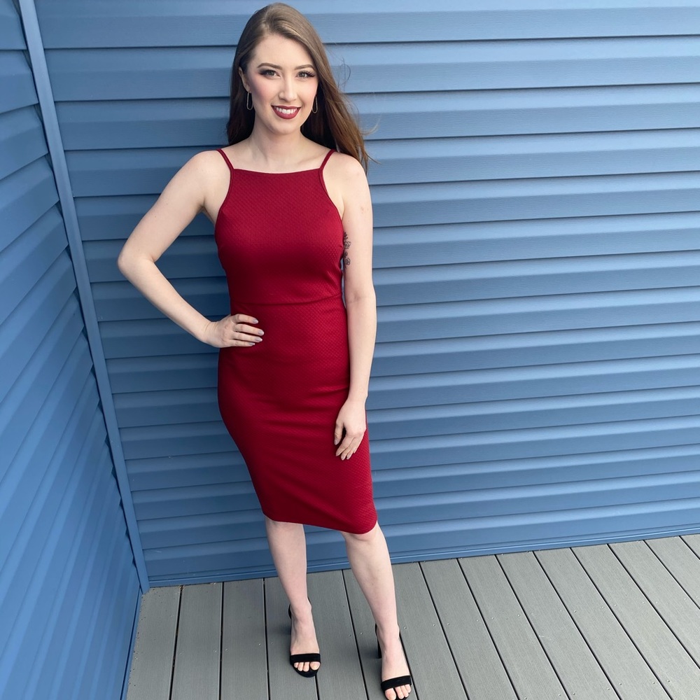 Medium burgundy dress